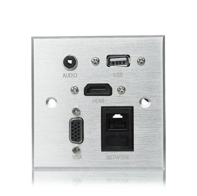 10A Under Table Power Socket /  Aluminum Alloy Multimedia Information Panel