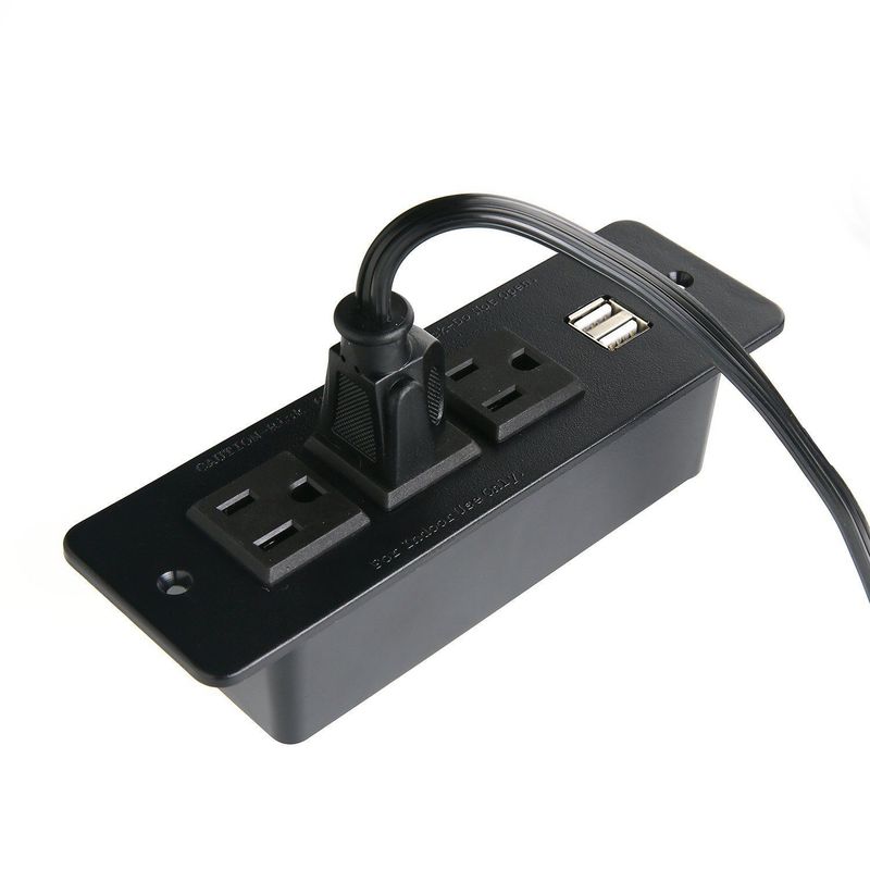 ABS Conference Table Socket , 120 V Conference Table Power Center 60 HZ