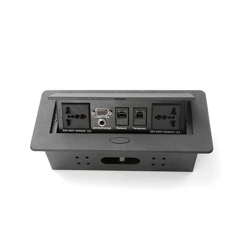 Customized Module USB Air Support Tabletop Power Table Socket / Conference Table Power Box