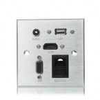 10A Under Table Power Socket /  Aluminum Alloy Multimedia Information Panel