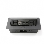 Power And Netphone Integrated Desk Mounted Power Sockets For Conference