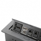 Power And Netphone Integrated Desk Mounted Power Sockets For Conference