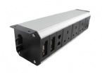 ROHS Under Desk Power Strip Outlet , UK Under Desk Mounted Power Sockets With USB Charging