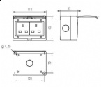 Outdoor Parking Lot Two British Wall Switch Socket Open Angle Up To 90°