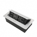 Hidden Conference Table Power Hub Aluminum Alloy Hydraulic Power Supply Data Box