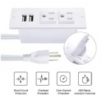 Office desktop conference table power socket white embedded power supply board