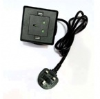 USB Creative Conference Table Socket , Small British Standard Power Socket