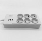 Multi - Function Plug Row Plug With USB Charging Smart Socket Switch To Insert European Socket