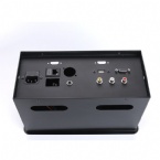 Media Connector Tabletop Flip Up Outlet Furniture Power Data Socket Aluminum Alloy / Plastic Material