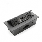 Customized Module USB Air Support Tabletop Power Table Socket / Conference Table Power Box