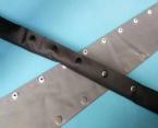 Dark Gray Under Table Cable Organizer , Environmentally Friendly Flame Retardant PVC Buckle Type Belt Line