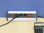 3,500 Watts Mountable Power Strip , Desk Power Outlet Inconspicuous Design